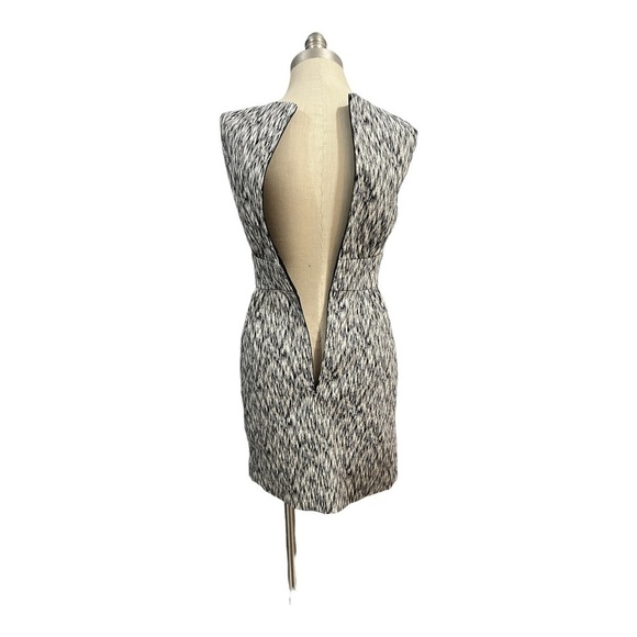 WHIT lib Sheath Dress Cocktail Black White Size 2 Sleeveless Career - Picture 4 of 14